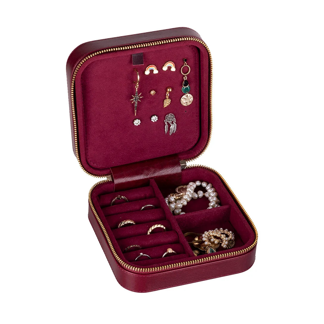 Amanda Leather Jewelry Box, Large