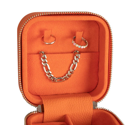 Amanda Leather Jewelry Box, Medium