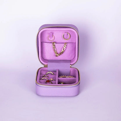 Amanda Leather Jewelry Box, Medium