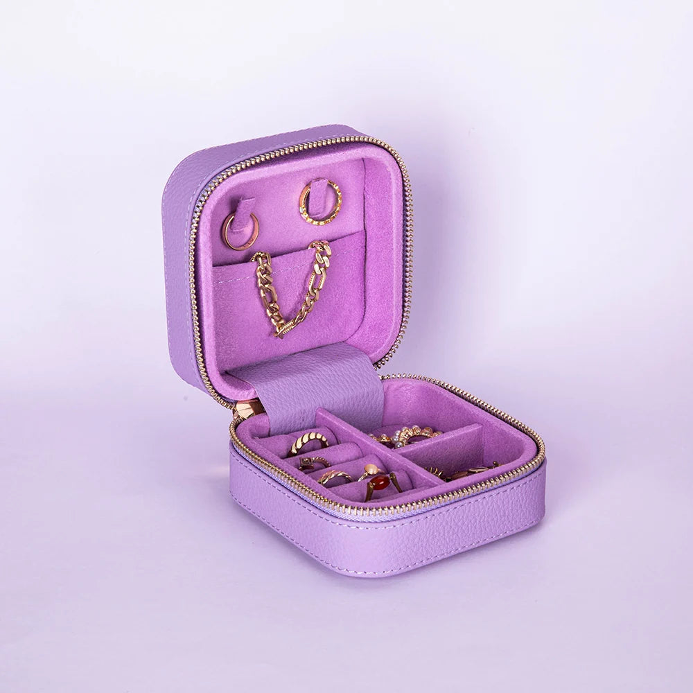 Amanda Leather Jewelry Box, Medium