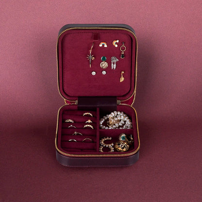 Amanda Leather Jewelry Box, Large