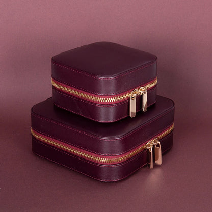 Amanda Leather Jewelry Box, Medium