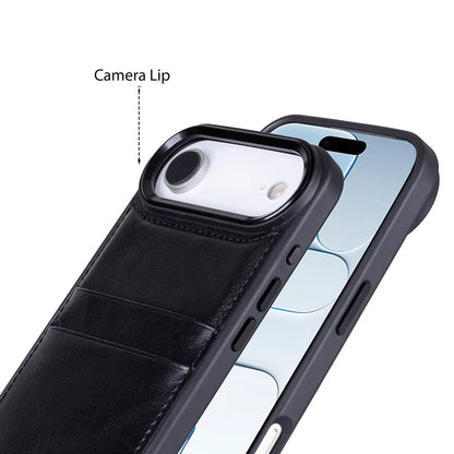 Flex Cover Leather I Phone 17 Air Case With Card Holder