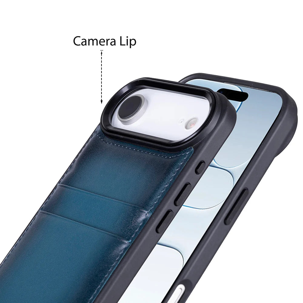 Flex Cover Leather I Phone 17 Air Case With Card Holder