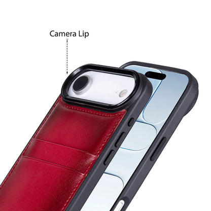 Flex Cover Leather I Phone 17 Air Case With Card Holder