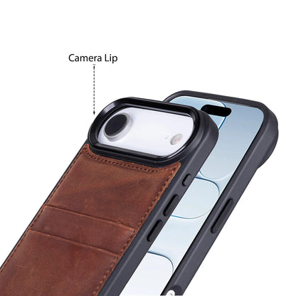 Flex Cover Leather I Phone 17 Air Case With Card Holder