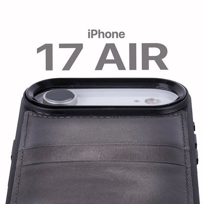 Flex Cover Leather I Phone 17 Air Case With Card Holder