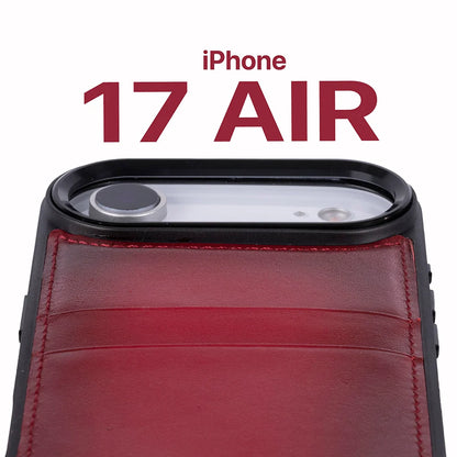 Flex Cover Leather I Phone 17 Air Case With Card Holder