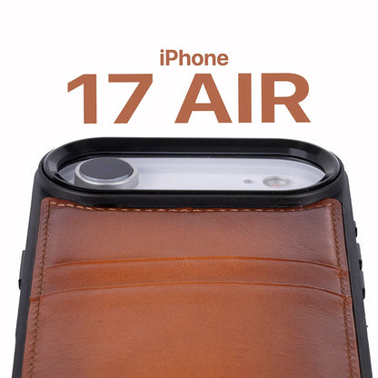 Flex Cover Leather I Phone 17 Air Case With Card Holder