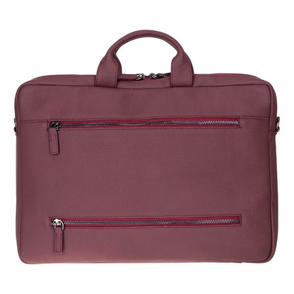 Truro Leather Business Briefcase / Laptop Case 16" With Suitcase