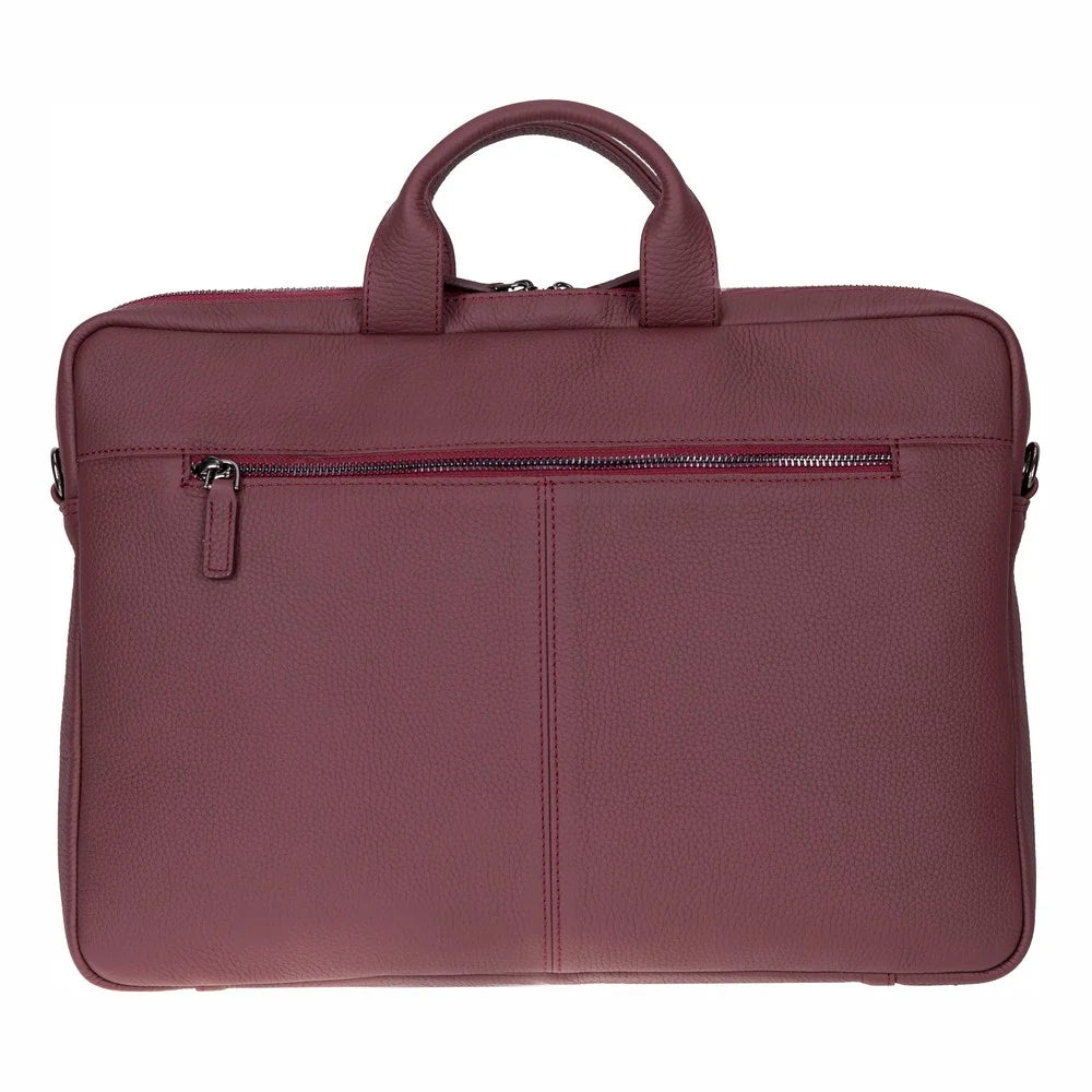 Truro Leather Business Briefcase / Laptop Case 16" With Suitcase