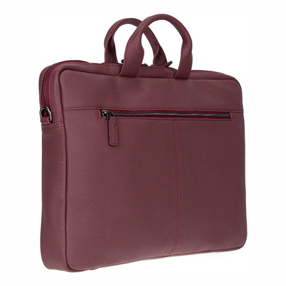 Truro Leather Business Briefcase / Laptop Case 16" With Suitcase