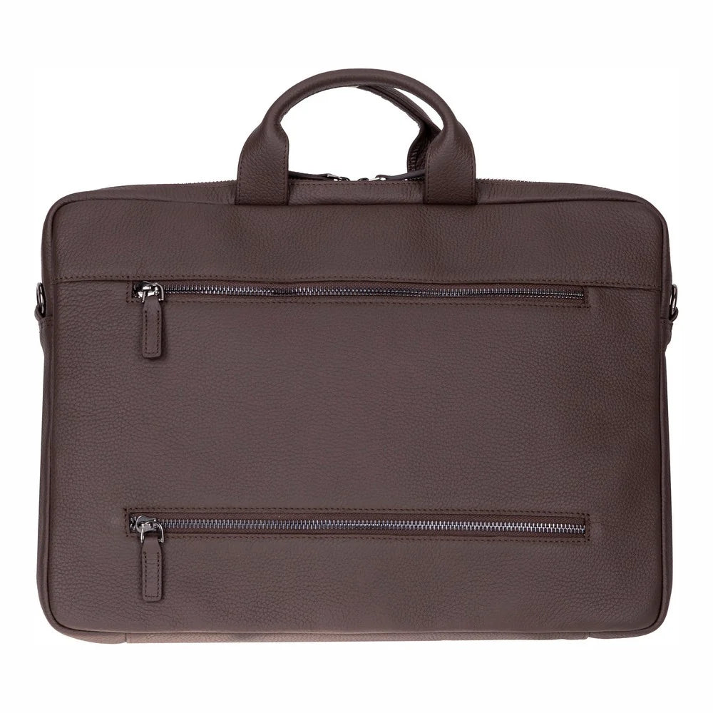 Truro Leather Business Briefcase / Laptop Case 14" With Suitcase