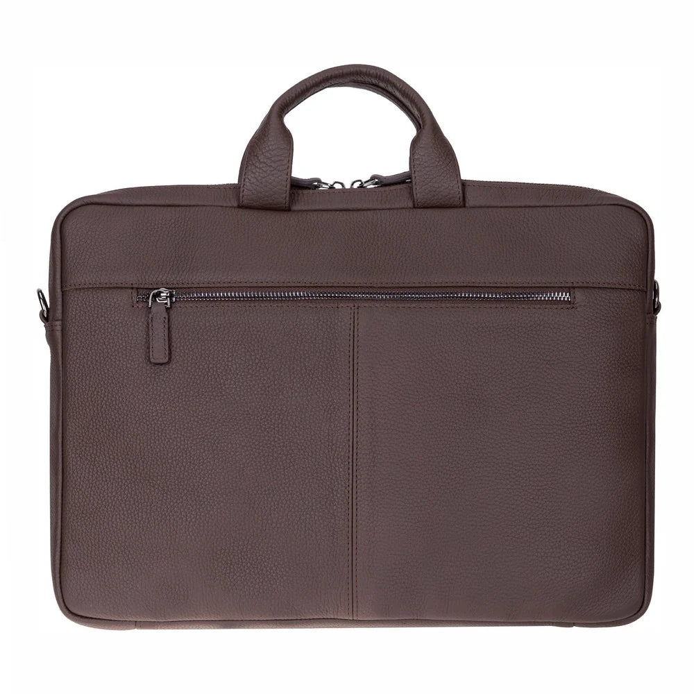 Truro Leather Business Briefcase / Laptop Case 16" With Suitcase