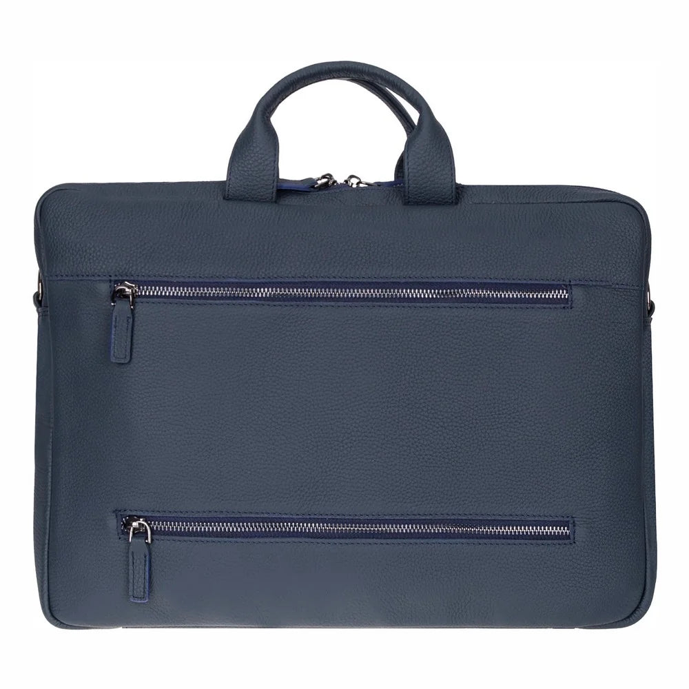 Truro Leather Business Briefcase / Laptop Case 14" With Suitcase