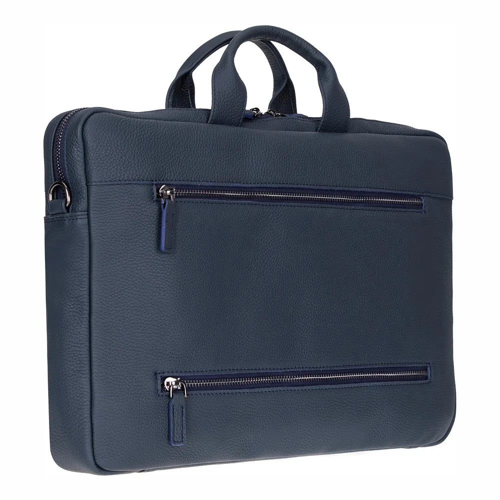 Truro Leather Business Briefcase / Laptop Case 14" With Suitcase