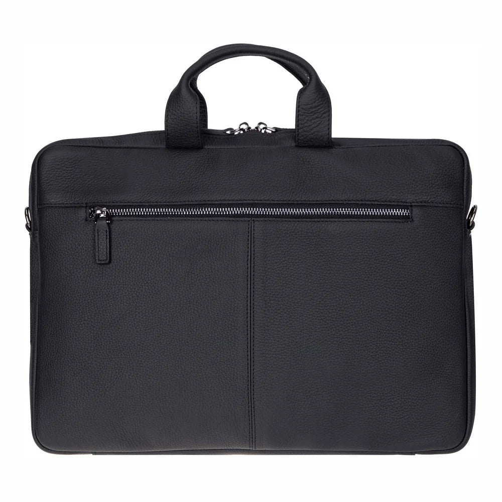 Truro Leather Business Briefcase / Laptop Case 14" With Suitcase