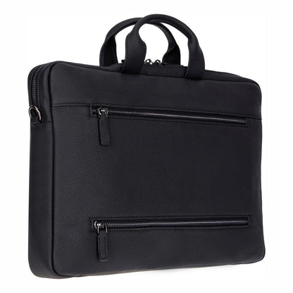 Truro Leather Business Briefcase / Laptop Case 14" With Suitcase