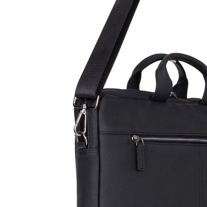 Truro Leather Business Briefcase / Laptop Case 14" With Suitcase