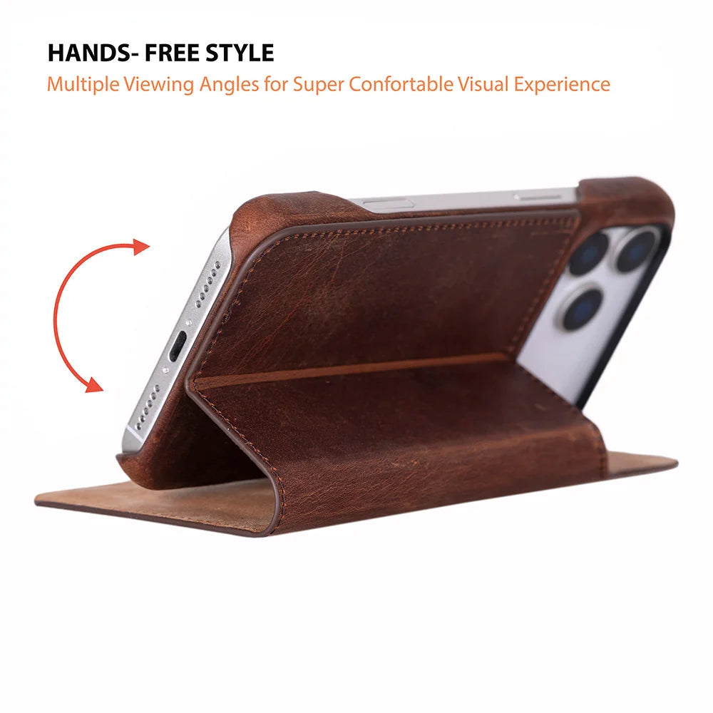 Sonat Leather I Phone 17 Pro Max Folio Case
