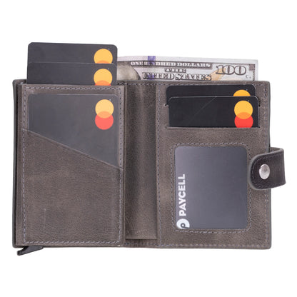 Palertag Leather Mechanical Card Holder Bouletta