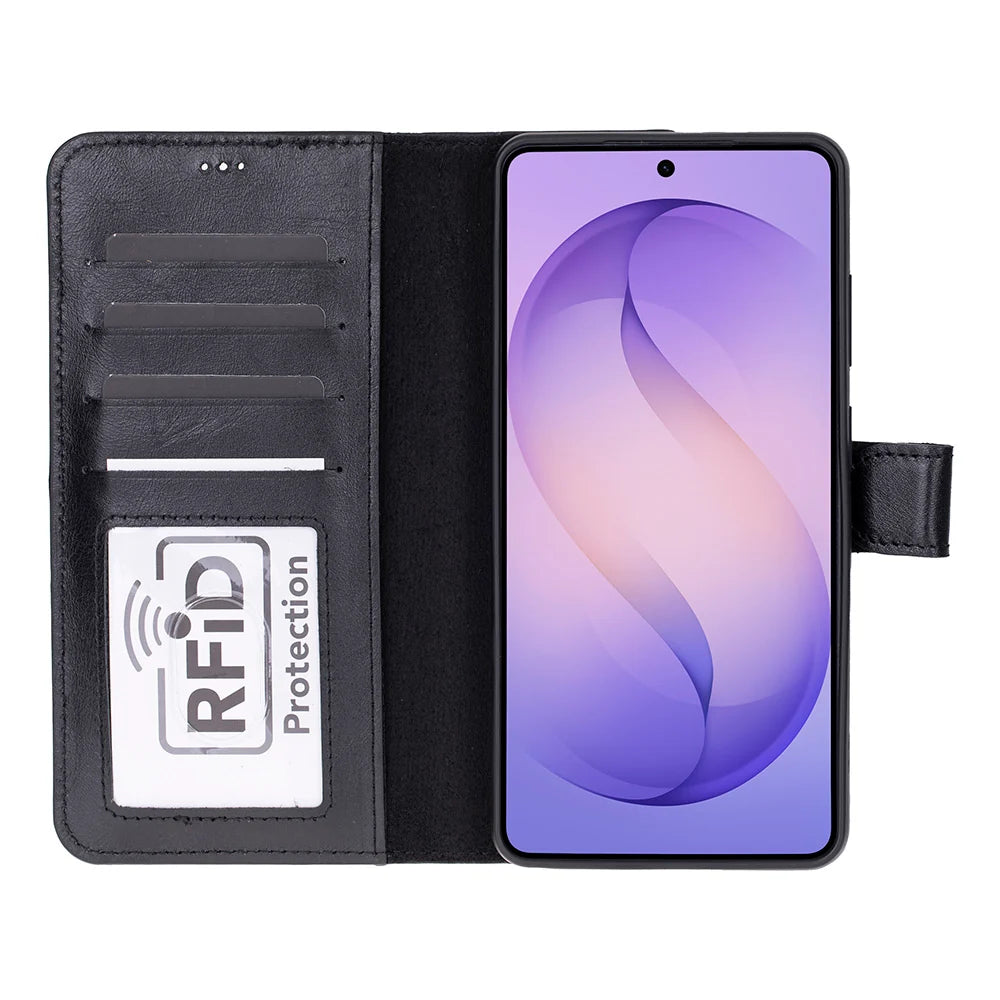 Magic Samsung Galaxy S26 Ultra Detachable Leather Wallet Case