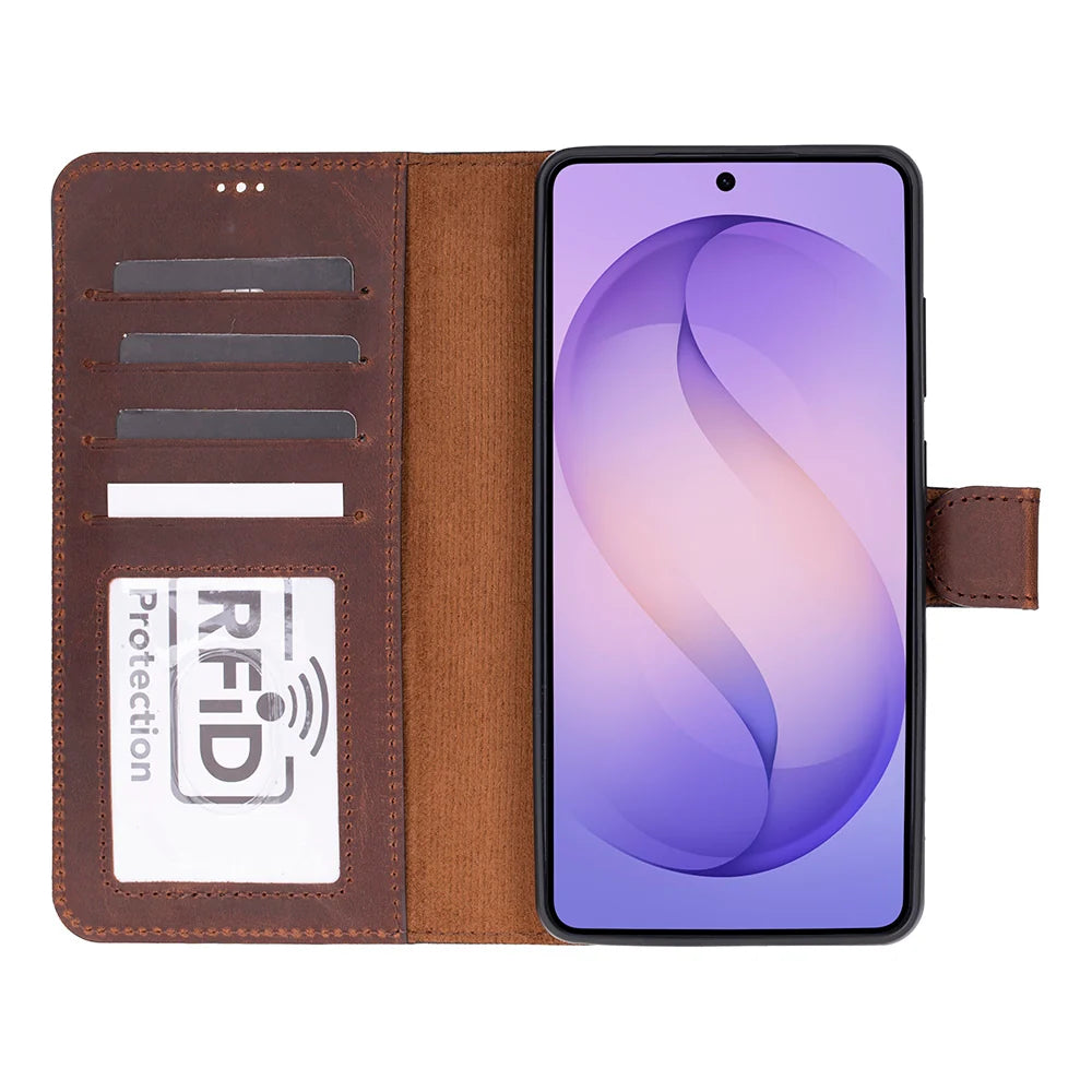 Magic Samsung Galaxy S26 Ultra Detachable Leather Wallet Case