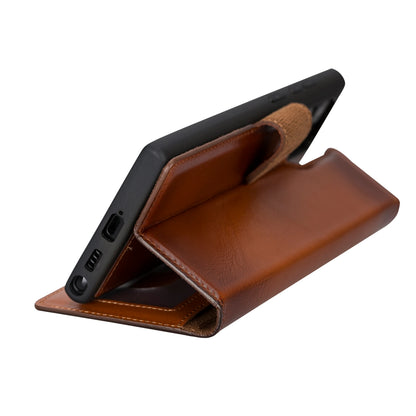 Magic Samsung Galaxy S23 Ultra Leather Detachable Wallet Case