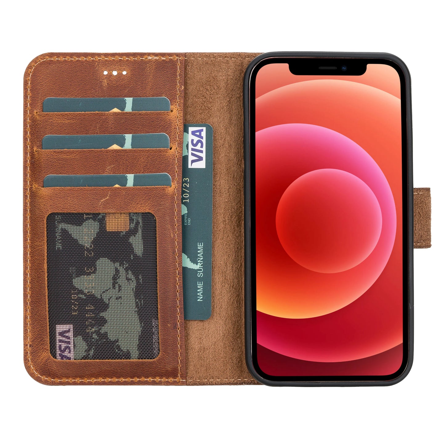 Liluri I Phone 12 Mini Detachable Leather Wallet Case