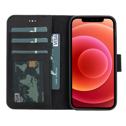 Liluri I Phone 12 Mini Detachable Leather Wallet Case