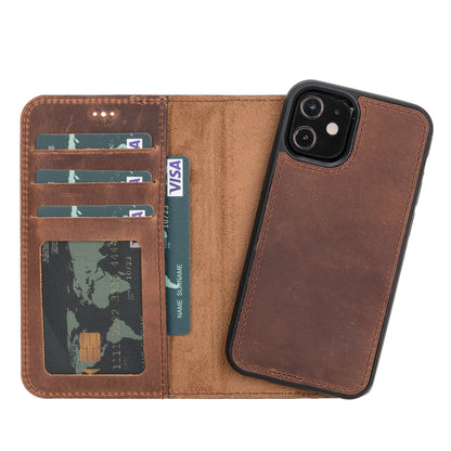 Liluri I Phone 12 Mini Detachable Leather Wallet Case