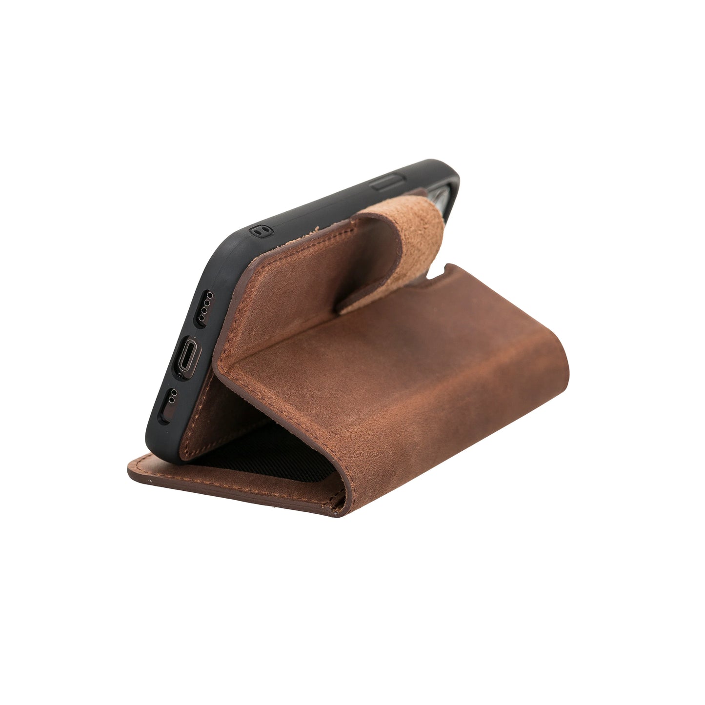 Liluri I Phone 12 Mini Detachable Leather Wallet Case