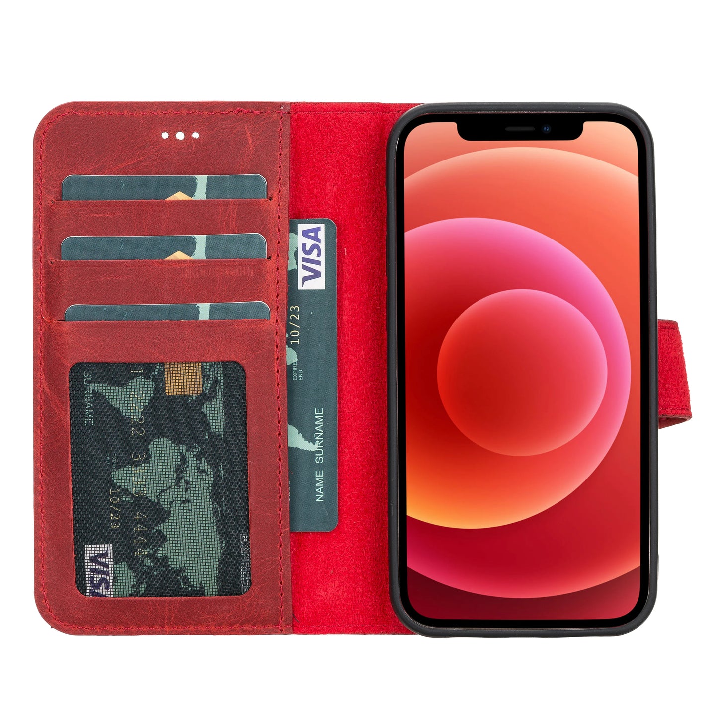 Liluri I Phone 12 Mini Detachable Leather Wallet Case