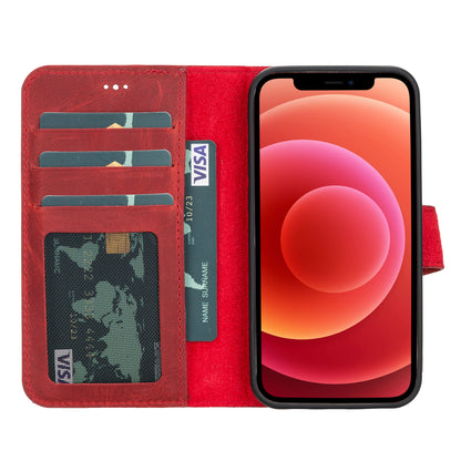 Liluri I Phone 12 Mini Detachable Leather Wallet Case