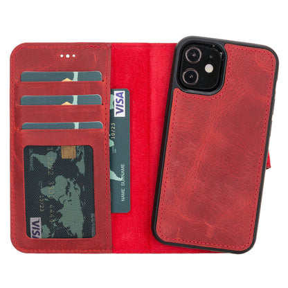 Liluri I Phone 12 Mini Detachable Leather Wallet Case