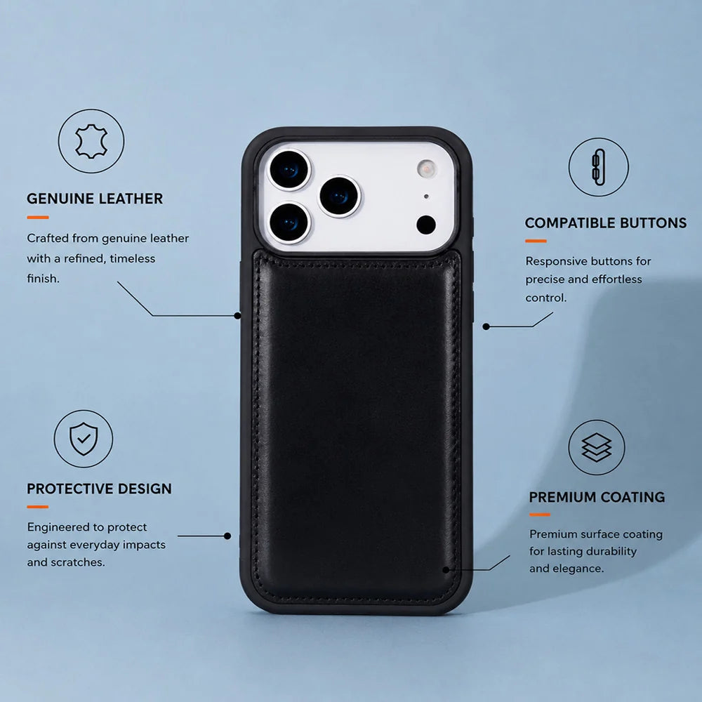 Flex Cover I Phone 17 Pro Max Leather Case