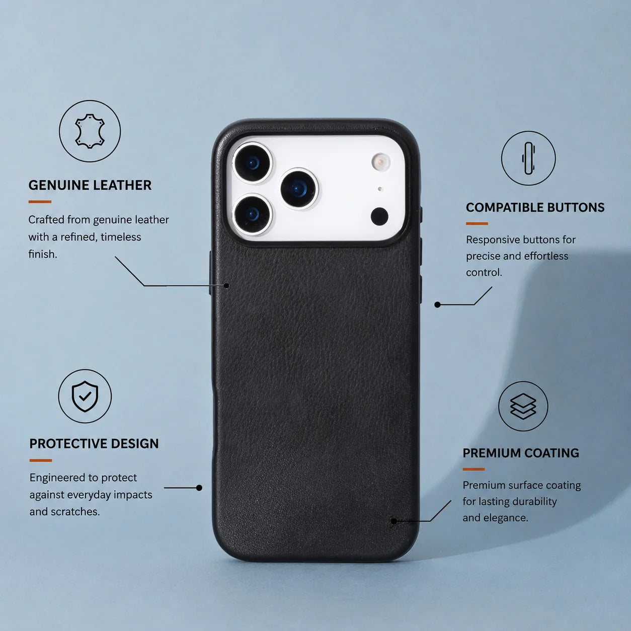 Prestige I Phone 17 Pro Max Leather Case