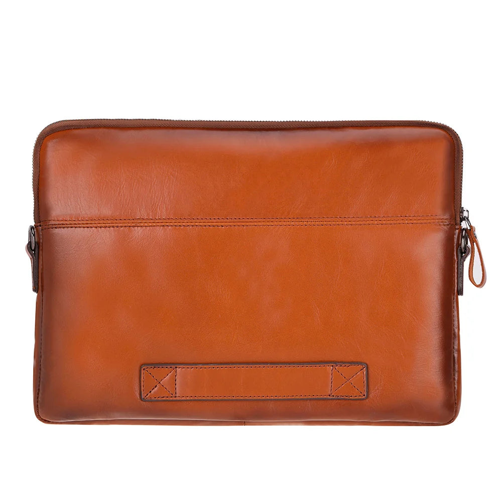Leeds Slim Leather Laptop / Tablet Sleeve