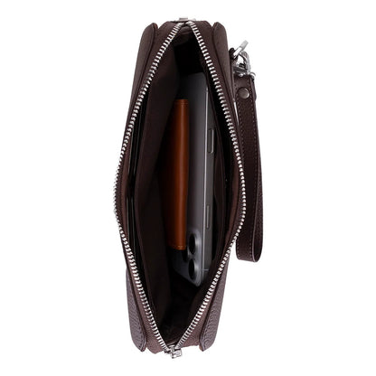Lupus Leather Clutch Bag