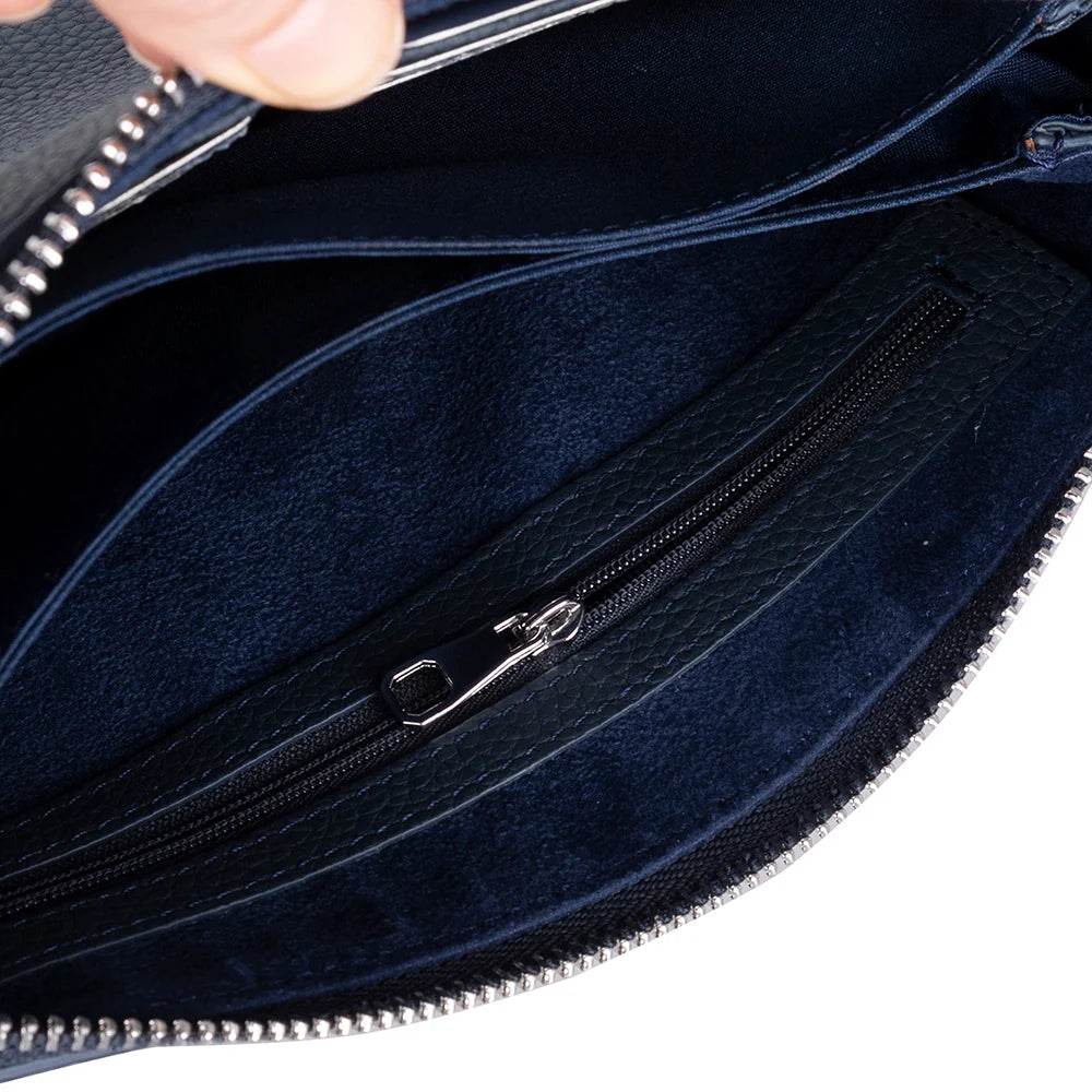Lupus Leather Clutch Bag
