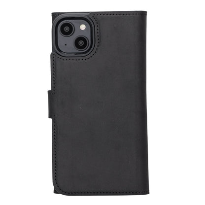 Santa I Phone 14 Plus Leather Detachable Wallet Case