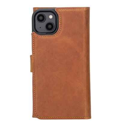 Santa I Phone 14 Plus Leather Detachable Wallet Case