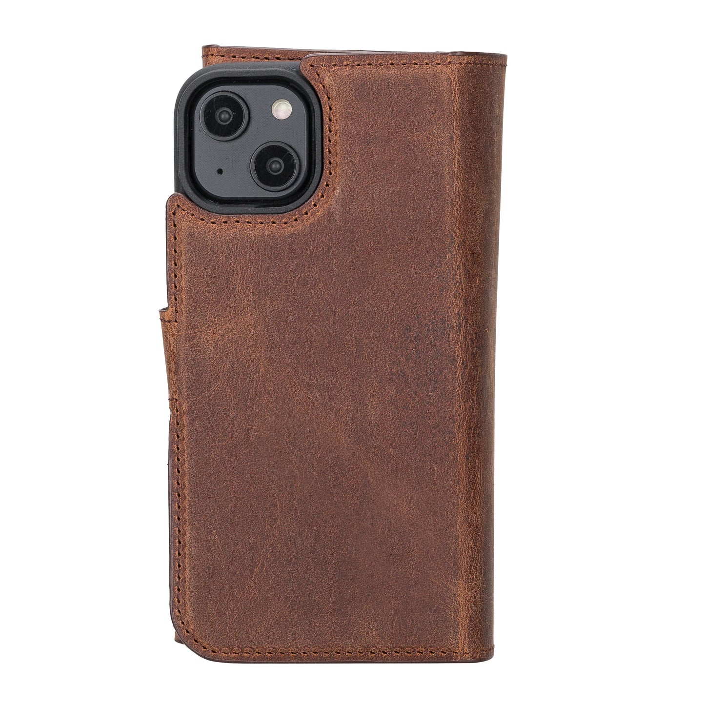 Santa I Phone 14 Leather Detachable Wallet Case