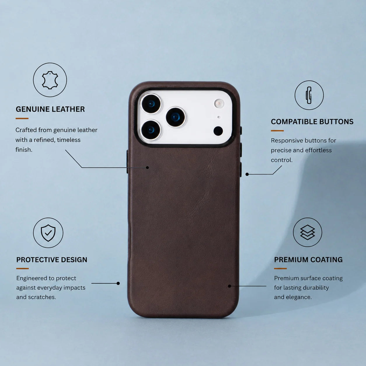 Prestige I Phone 17 Pro Leather Case