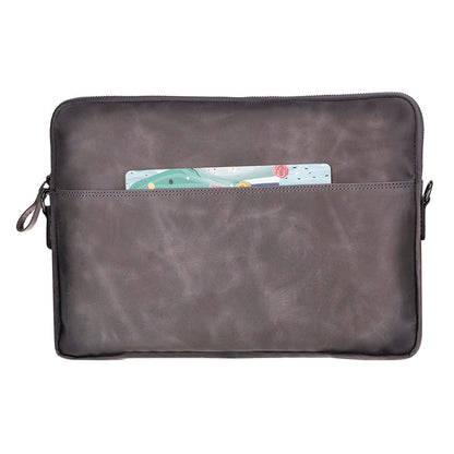 Leeds Slim Leather Laptop / Tablet Sleeve