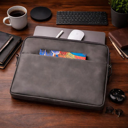 Leeds Slim Leather Laptop / Tablet Sleeve