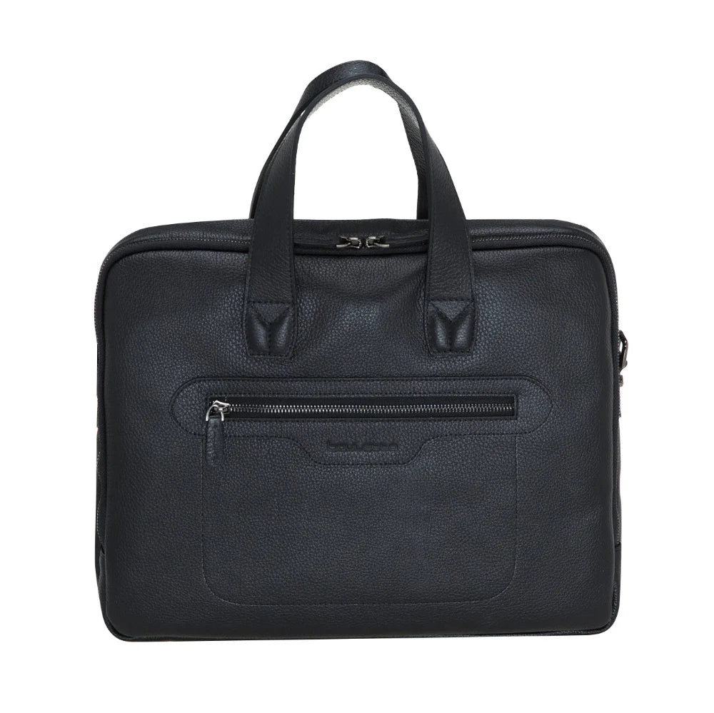 Luxentra Leather Business Briefcase / Laptop Case 16"