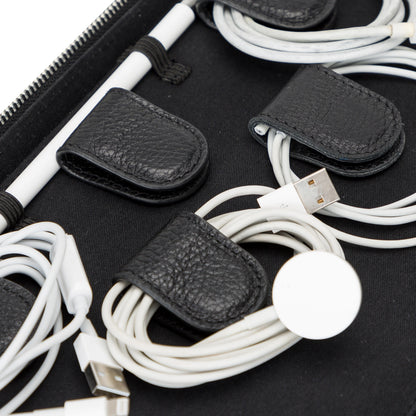 Orbex Leather Travel Cable Organizer