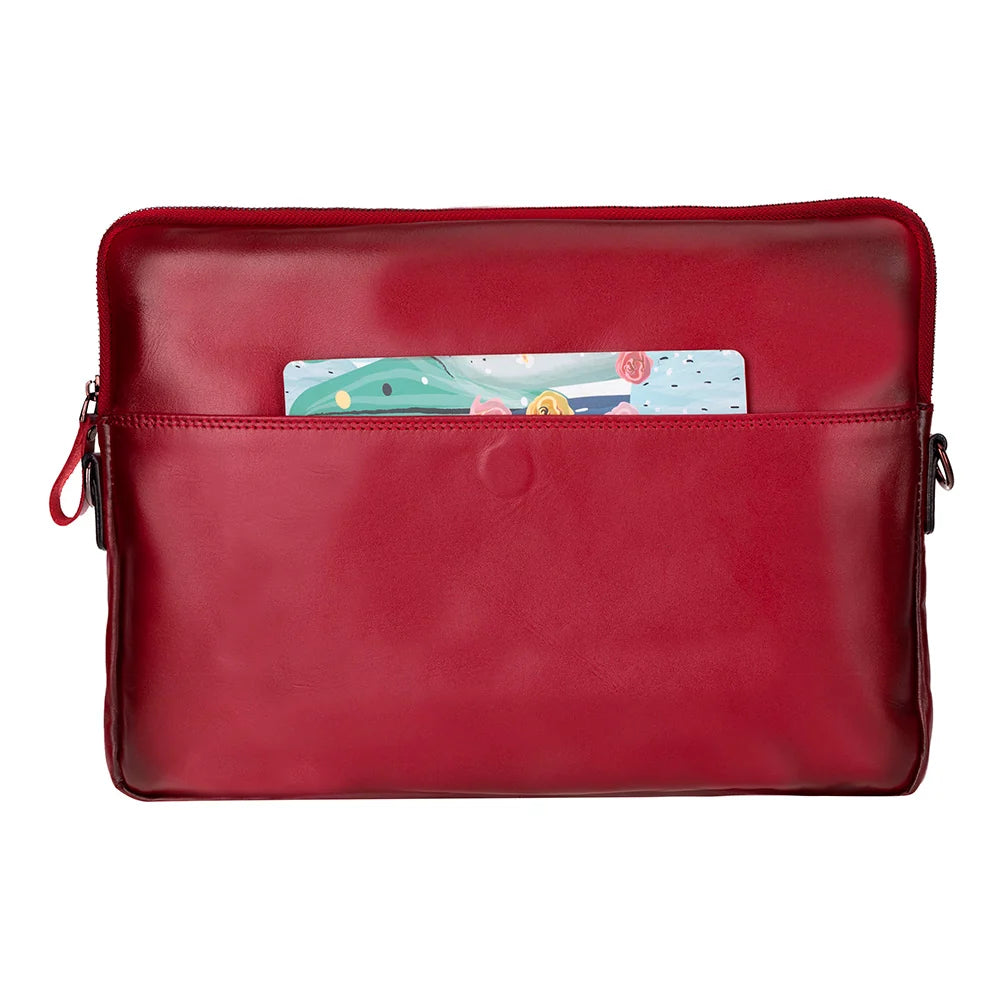 Leeds Slim Leather Laptop / Tablet Sleeve