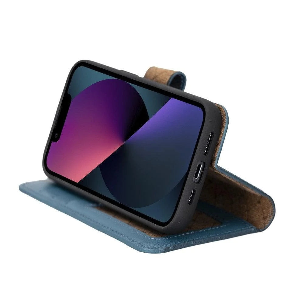 Magic I Phone 14 Colorful Leather Detachable Wallet Case